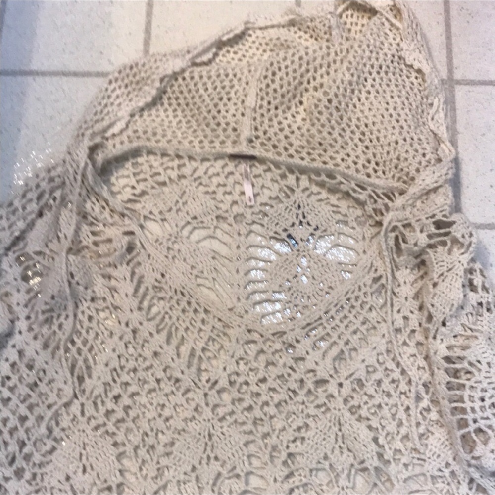 Ivory free people sweater